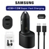 Samsung Dual Port (45W+45W) Super Fast Dual Car Charger Usb (45+45) Two Type C Ports And Type C-C Cable
