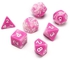 Generic New Shiny Pink Pearls Miniature Poly Dice Set Small (7) RPG DnD Mini Cute