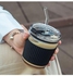 450ML Glass Straw Milk Coffee Cup With lid Cold Brew Milk Tea Water Cup