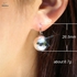 Women New Fashion Earrings  Creativity Contracted Exquisite Pearl Buckle Office Lady Earrings