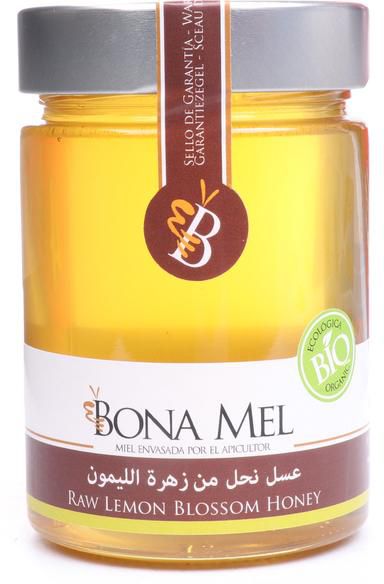 Bona Mel Organic Raw Lemon Blossom Honey 450g