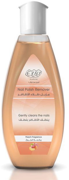 Eva Acetone Nail Polish Remover Peach Fragrance 100 Ml
