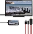 محول كيبل USB الى HDMI بطول 2 متر من ام اتش ال لسامسونج/جالكسي S3/S4/S5، نوت 2 نوت 3، نوت 8.0، نوت 10.1 الى 1080P HDTV (احمر)