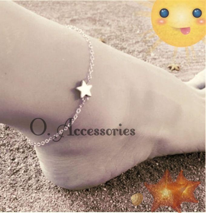 O Accessories Anklet Silver Metal _silver Star