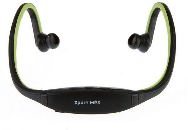 Sport Running MP3 Music Player TF/ Micro SD Card Wireless Headset Headphone Wireless Earphone green
