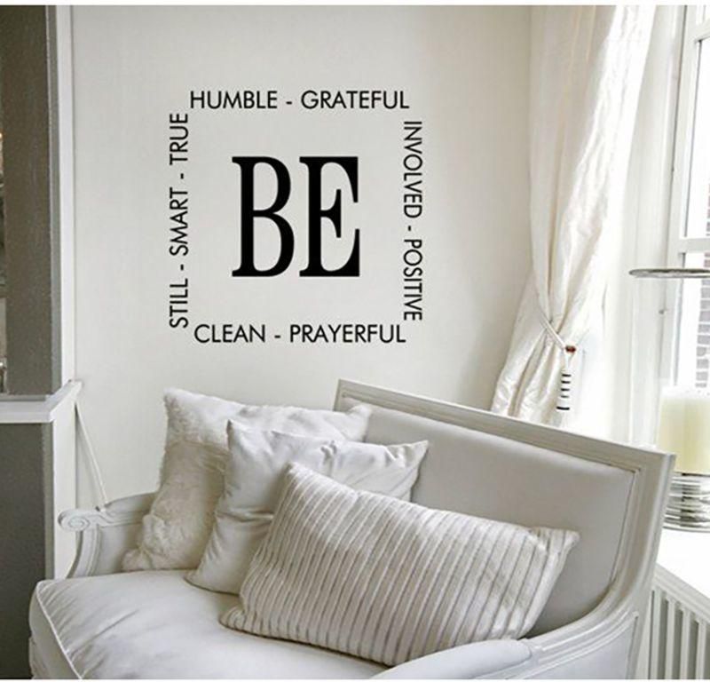Spoil Your Wall Quotes Design Wall Decals Black 60x60cm