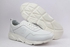 Crash حذاء جلد طبيعي برباط للرجال - أبيض