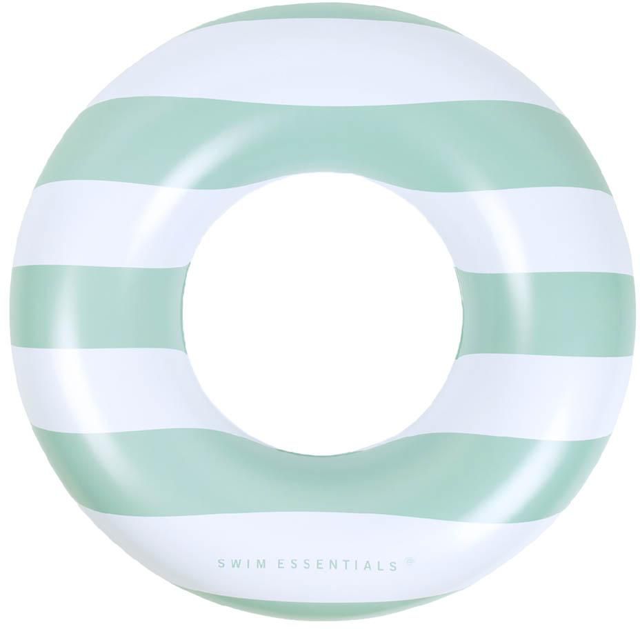 Swim Essentials - Pastel Green Striped Swing Ring 90 Cm- Babystore.ae