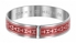 Bangle for Women by Tommy Hilfiger, Red and Silver, 2700022