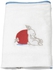 VÄDRA Cover for babycare mat - rabbit pattern/white 48x74 cm