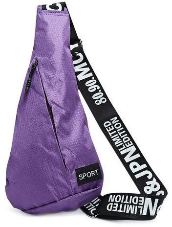 Fashion Sports Waterproof Crossbody Bag - Purple
