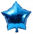 Blue Star Shaped 18inch Helium Aluminium Foil Balloon - 1Piece