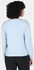 Animal Printed Crew Neck Long Sleeves Sweatshirt Blue Fog