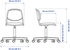 ÖRFJÄLL Children's desk chair - white/Vissle light grey