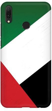 Matte Finish Slim Snap Basic Case Cover For Huawei Y9 Prime 2019 Flag Of UAE