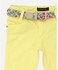 Concrete Girls Braided Belt Pants - Light Yellow