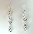 925 silver plated long drop & dangle earrings fashion ladies ear rings