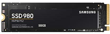 Samsung Electronics (MZ-V8V500B/AM) 980 SSD 500GB - M.2 NVMe Interface Internal Solid State Drive with V-NAND Technology