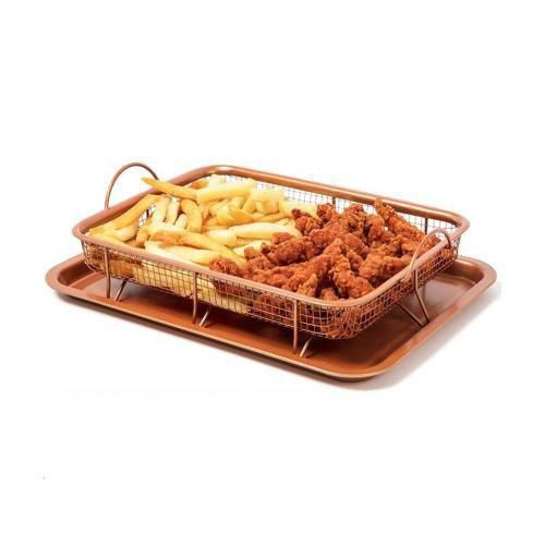 Copper Chef Rectangle Crispy Tray & Frying Pan