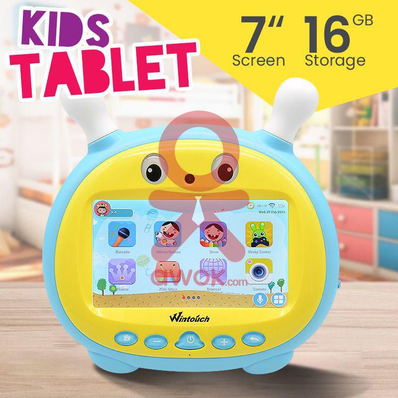 Wintouch K79, Kids Tablet, 7 inch, Android 4.4. 16GB, 1GB, Wi-Fi, Quad Core, Dual Camera, Blue