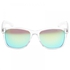 O Neill Shore Unisex Polarized Sunglasses-Gloss Clean Crystal Frame Lime Mirror Lens Onshore-109P, Light Bronze Lens, Square Frame