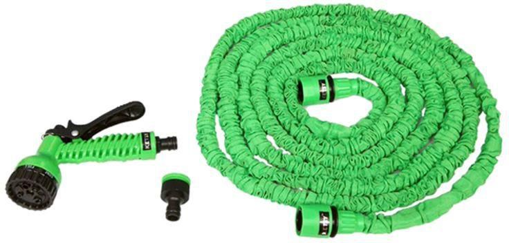 Generic Expandable Magic Garden Hose With Sprayer Nozzle Green 15meter