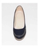 Genuine Leather High Loafers - Navy