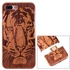 Sunsky For Iphone 7 Plus Separable Carving Tiger Pattern Cherry Wood Protective Back Case Shell