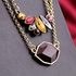 Necklace with Two Colorful Layers