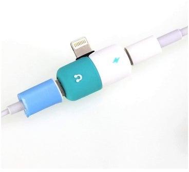 Lightning Audio And Charging Convertible Adapter For Apple iPhone Blue/White