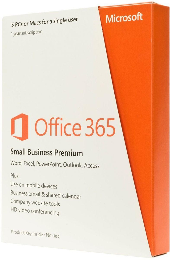 Microsoft Office 365 Small Business Premium 32/64 English with 1 Year Subscription - 5PC/Mac