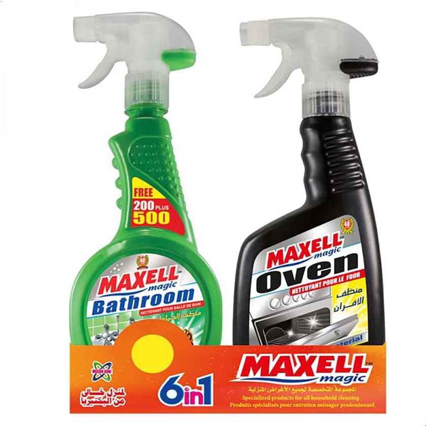 Maxell Magic Oven Cleaner - 500 ml + Bathroom Cleaner - 500 ml