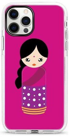 Protective Case Cover For Apple iPhone 12 Pro Max Indian Doll Full Print