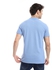 Andora Cotton Henley Neck -Short Sleeve T-Shirt - Light Blue
