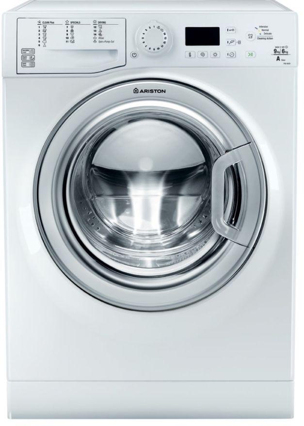 Ariston Washing Machine Front Load 9Kg Wash-6 Dryer Silver, 1200RPM  -  FDG9620BSEX60HZ