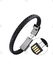 PU Leather Braided Bracelet Charging Data Cable