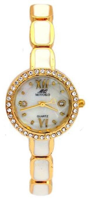 Miyoko MQA14-GWH Stainless Steel Watch - GOLD