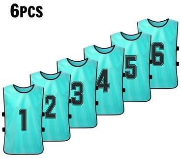 6-Piece Children's Double-Sided Printing Number 1-6 Division Vest