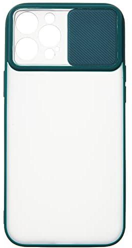 Slim Hard Back Cover with Slide Camera Shield for Iphone 12 Pro Max(6.7) Green