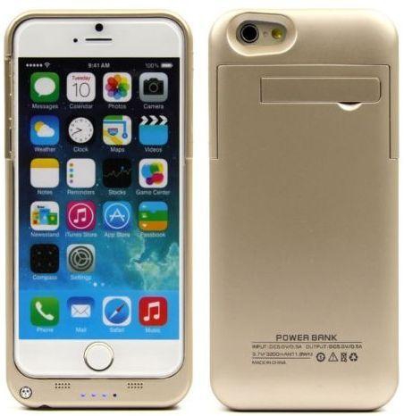Margoun Battery case for iPhone 6 back up battery Golden with 3200mah