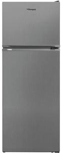 Bompani 400 Liter Top Mount Refrigerator - Frost Free Fridge Freezer With Smart Sensor & Humidity Control Silver - BR400SS