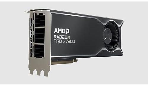 AMD Radeon™ Pro W7900, Professional Graphics Card, Workstation, AI, 3D Rendering, 48GB GDDR6, DisplaPort™ 2.1, AV1, 61 TFLOPS, 96CUS, 295W TDP, 8K