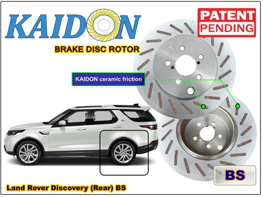 Kaidon-Brake Land Rover Discovery Brake Disc Rotor (REAR) Type "BS" Spec