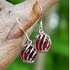 Recyc LED 1940's Ruby Beer Bottle Cage Earrings