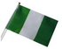 Nigeria Hand Flag With Pole 5Pieces