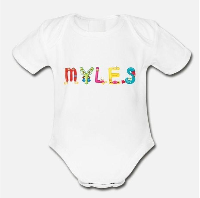 Myles Organic Short Sleeve Baby Bodysuit