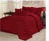 8pc Bedding Set with Duvet covers \u0026 4 pillow cases-Red - 4 x 6ft