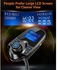 NTECH Wireless In-Car Bluetooth FM Transmitter Radio Adapter Car Kit W 1.44 Inch Display Supports TF/SD Card and USB Car Charger For All Smartphones Audio Players