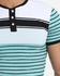 Ravin Striped T-Shirt - Aqua Green & Black