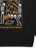 Gothic Halloween Pumpkin Cat Skeleton Flame Print Sweatshirt For Men - 6xl
